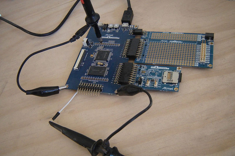hardware setup with the I/O1 extension board